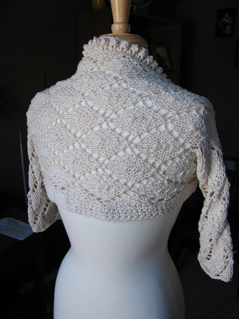 Leaf Lace Shrug / Sleeves Patternpdf Etsy