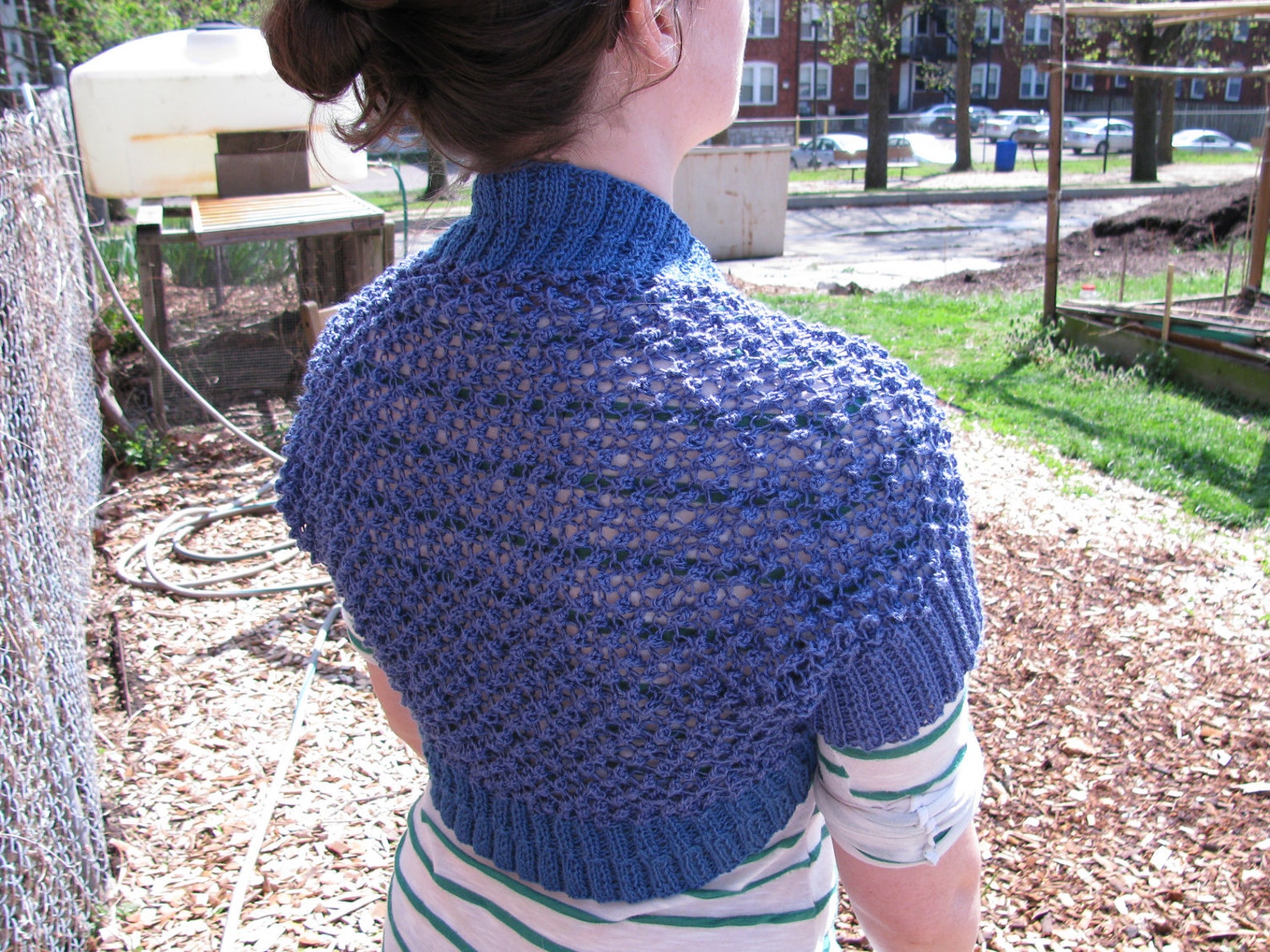 Popcorn Lace Shrug Patternpdf Etsy