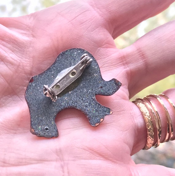 Vintage Sweet Lil Elephant Pin Brooch Luck Prospe… - image 3