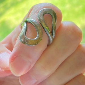 Anillo vintage Anna Greta Eker David Andersen Noruega en plata de ley, talla 6,25 ¡Excelente!