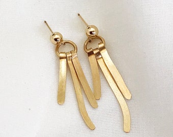 Fall Harvest Goldfield Earrings. Organic Wheat Earrings