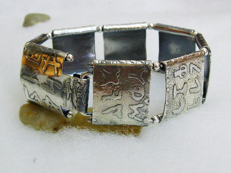 Judaica Geometric Bracelet. 'Anna Bekoach' Kabbalah Bracelet. צמיד אנא בכח Free Shipping image 6