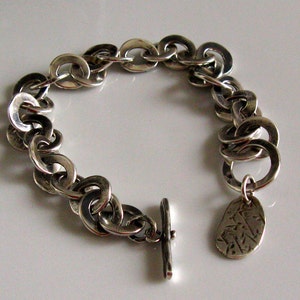 Men&#39;s Jewelry Sterling Silver Unisex Chain Bracelet. Ready to Ship
