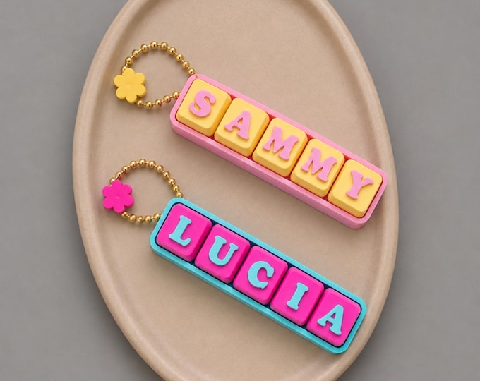 Personalized keychains with click