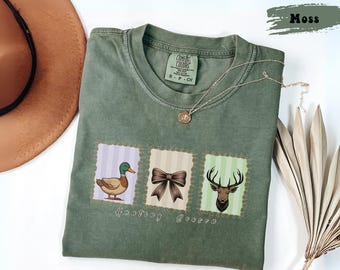 Deer Hunting Dad T-Shirt, Duck Season, Camo-Ready Comfort Colors Tee