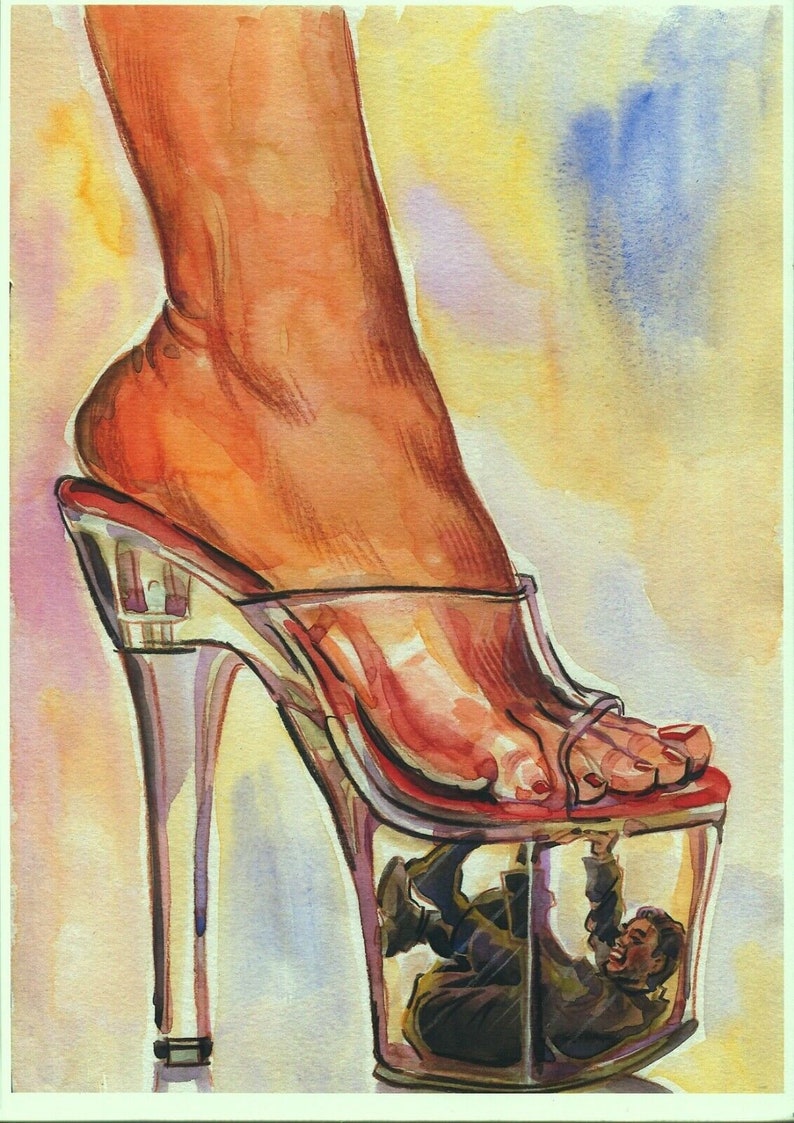 Erotic Nudity. Prints From Original Drawings, Painting, BDSM, Tied With