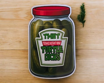 Pegatina brillante impermeable de 3 pulgadas - TMNT Turtle Dicks