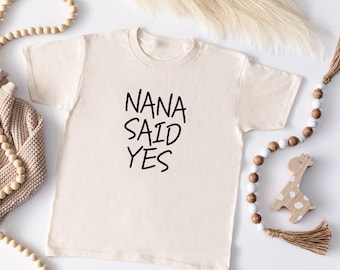 T-shirt pour tout-petit personnalisé | Nouveau cadeau grand-père grand-mère | Chemise bébé | Genre neutre