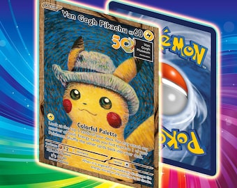 グレーのフェルト帽をかぶったピカチュウ ヴァン・ゴッホ特製ポケモン