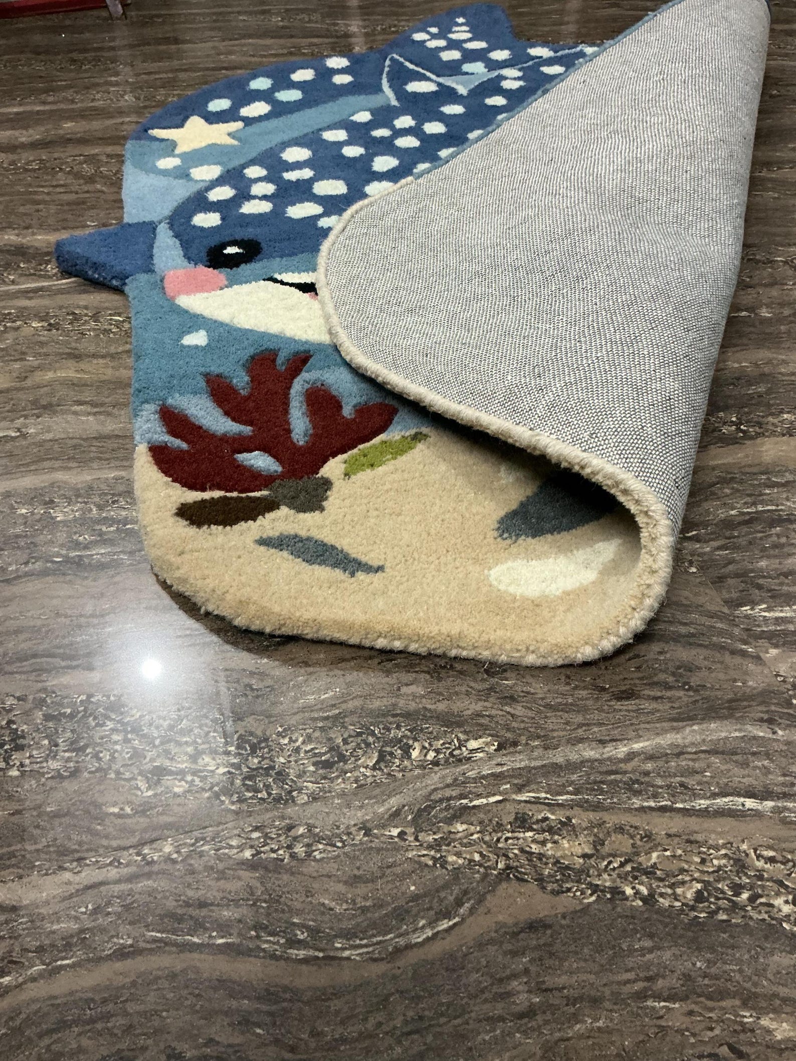 Whale Shark Shaped Kids Rug Ocean Nursery Area Rug Sea Animal Carpet - Etsy