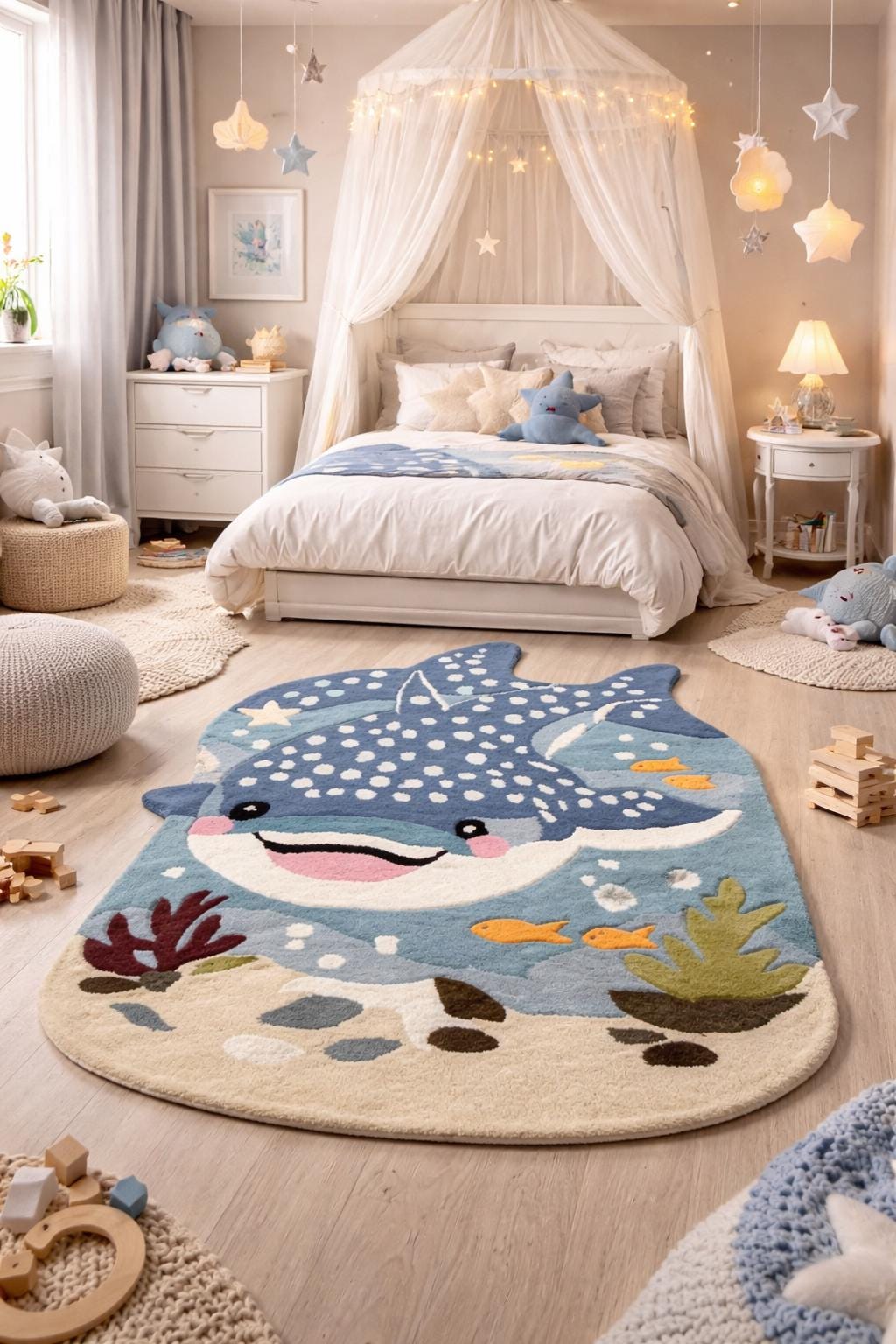 Whale Shark Shaped Kids Rug Ocean Nursery Area Rug Sea Animal Carpet - Etsy