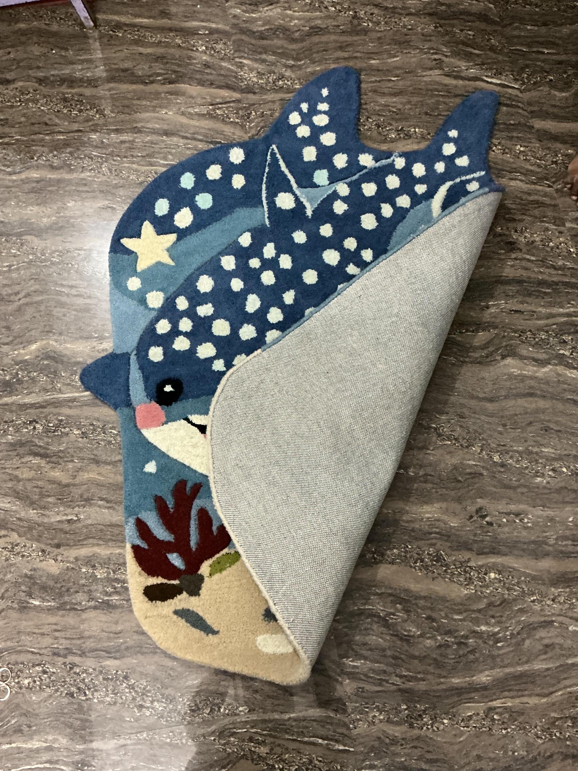 Whale Shark Shaped Kids Rug Ocean Nursery Area Rug Sea Animal Carpet - Etsy