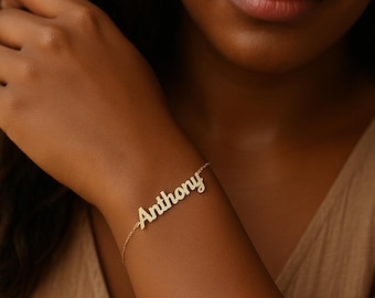 Gepersonaliseerde naamarmband – gepersonaliseerde sieraden Cadeau voor haar