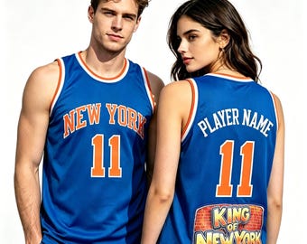 New York # 11 K Basketball Jersey, Benutzerdefinierte Name Nummer Tank Top, Champion Spieltag Sweatshirt 2026 Trikots Fan Liebe Geschenk