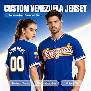 Camiseta de béisbol de Venezuela, camiseta personalizada con nombre y número bordados, sudadera del Día Mundial del Juego 2026, regalo para aficionados.