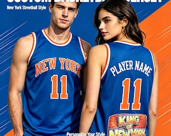 New York #11 K Champion Basketball Jersey, Custom Name Number Tank Top, Game Day Shirt 2026 Brunson style jerseys Fan Love Gift