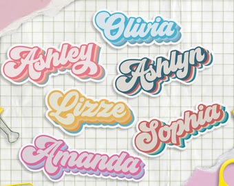 Waterproof Custom Vinyl Name Decals: Personalized Stickers