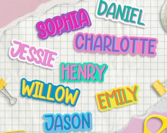 Waterproof Custom Vinyl Name Stickers: Personalized Decals