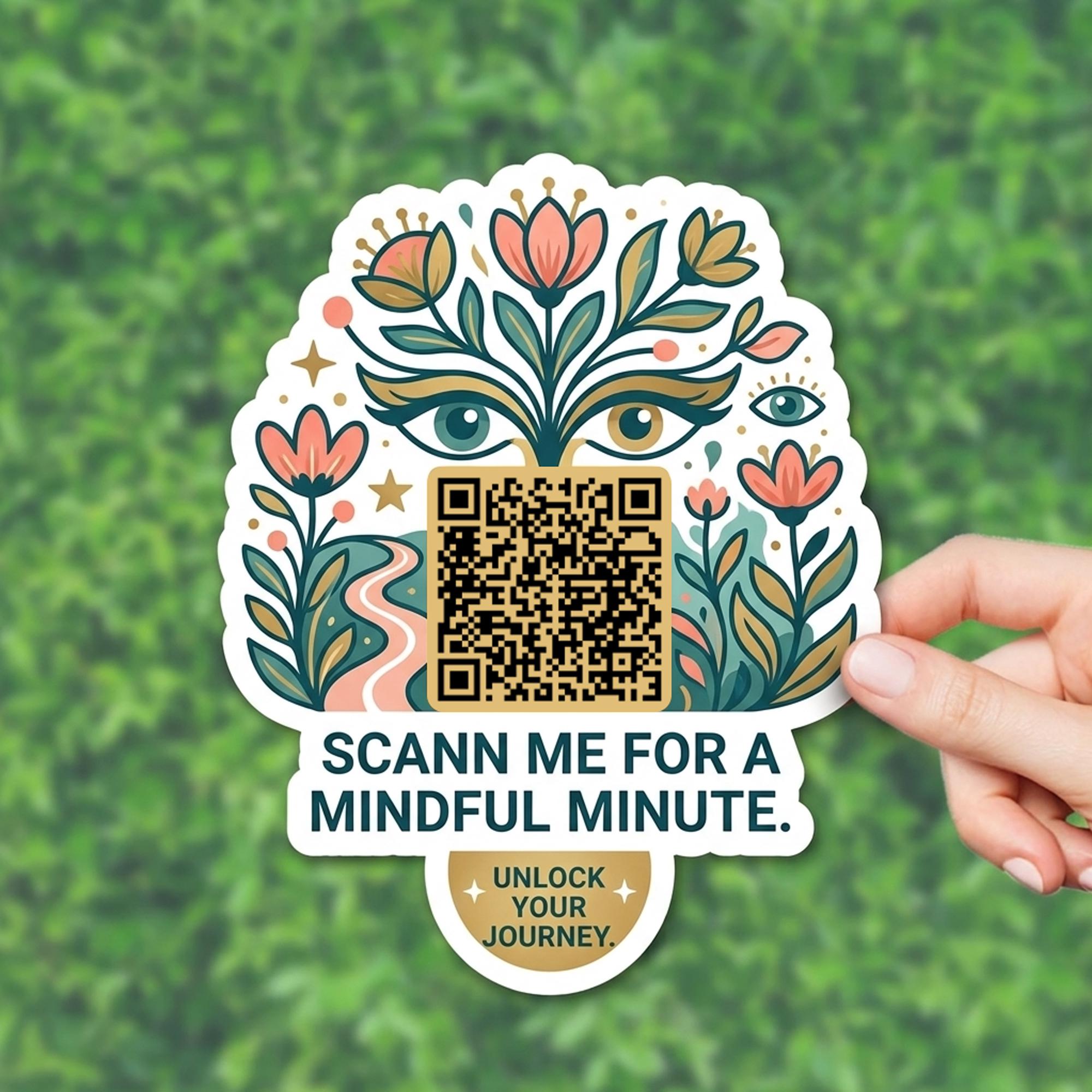 Custom Qr Sticker Designs Custom QR Code Stickers: Die Cut Vinyl Decals, Personalized Logo, Small ...
