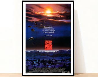 Red Dawn (1984) Movie Poster, Home Decor, Room Decor, Wall Art, Gift for her
