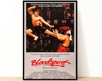 Poster del film Bloodsport, decorazioni per la stanza, arte murale, poster per la decorazione della casa