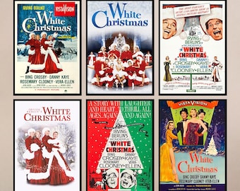 White Christmas Movie Poster, Vintage Film Art Print
