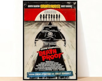 Death Proof Movie Poster, Room Decor, Wall Art, Art Home decoration Posterwa