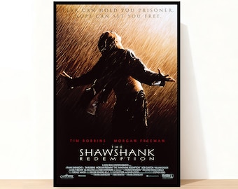 ショーシャンクの空に 映画ポスター - 高品質キャンバスアートプリント
