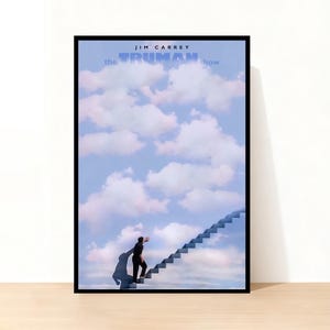 The Truman Show Movie Poster, Jim Carrey, Waterproof Canvas Art