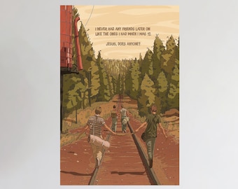 Stand by Me Movie Poster, Home Decor, Room Decor, Wall Art, Gift for her