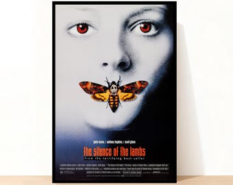 The Silence of the Lambs Movie Poster, Home Decor, Room Decor, Wall Art, Gift for her