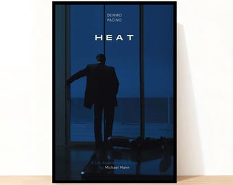 Póster de la película Heat, impresión artística en lienzo de alta definición