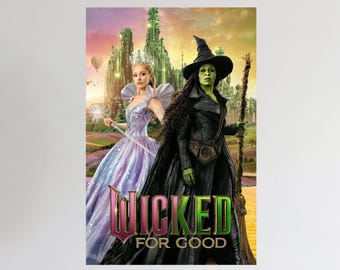 Wicked For Good Movie Poster, High Definition Canvas Art Print