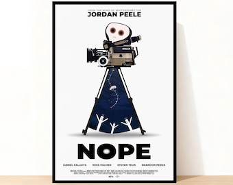 Nope Movie Poster, Home Decor, Room Decor, Wall Art, Gift for her