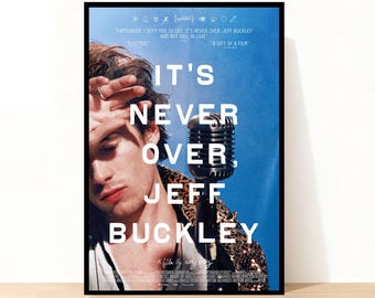 Jeff Buckley 'It's Never Over' Movie Poster, Waterproof Canvas Print
