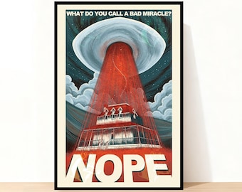 Nope Movie Poster, Home Decor, Room Decor, Wall Art, Gift for her