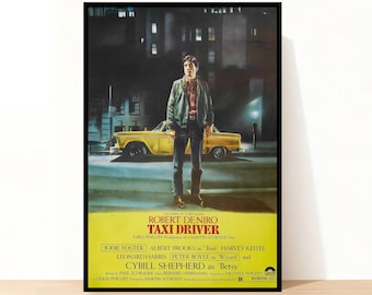 Taxi Driver Movie Poster, Home Decor, Room Decor, Wall Art, Gift for her