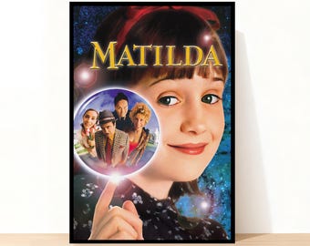 Matilda Movie Poster, Home Decor, Room Decor, Wall Art, Gift for her