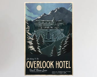 The Shining Movie Poster, Horror Wall Art, Home Decor