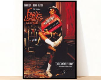 Fear And Loathing In Las Vegas Movie Poster, Waterproof Canvas Print