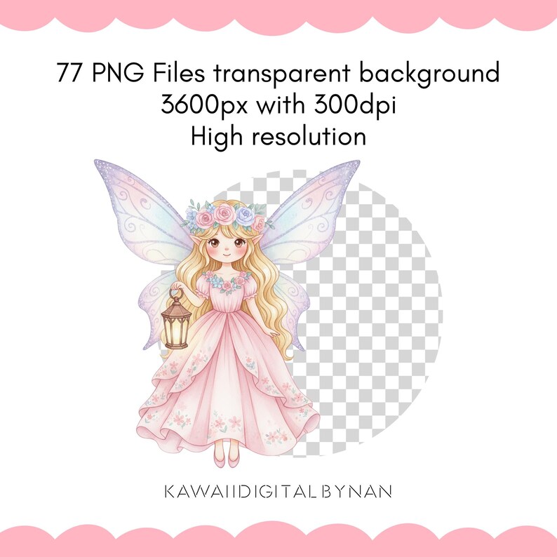 Magical Garden Fairies Clipart Bundle – Kawaii Spring Fairy PNG ...