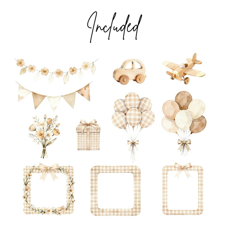 Cozy Goose Clipart Bundle – Watercolor Farm Goose PNG – Neutral ...