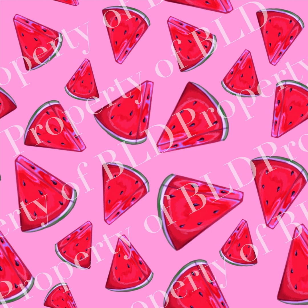 Summer Digital File-pink Watermelons-seamless File - Etsy