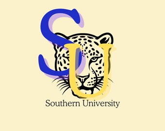 Stampa artistica del giaguaro della Southern University