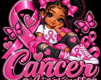 Illustrazione di una ragazza per la sensibilizzazione sul cancro.