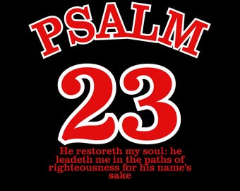 Psalm 23 Druck: Religiöses Wandbild