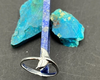 Anillo de cola de ballena de plata de ley