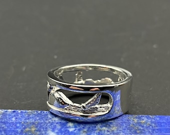 Sterling silver beach ring