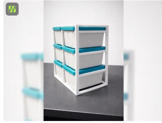 3D Printed Mini Totes Storage Rack Set | Desk Vanity Craft Organization ...