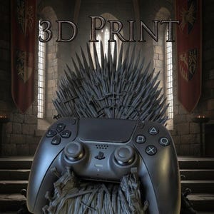 Iron throne controller stand for Playstation and Xbox controllers. 3d printed desk decor stand
